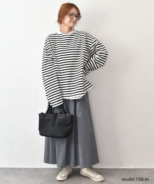  her.｜ボートネックボーダーカットソー [[131282H]]