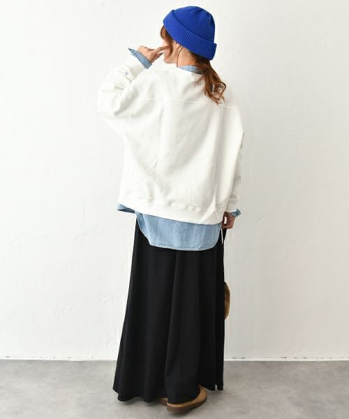 her.｜h.プリントスウェットカットソー [[131283H]][C]