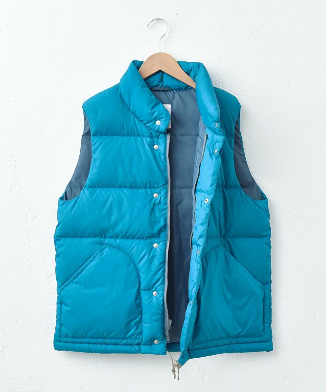 y2k 00s vintage far down vest お兄系 水色 archive 00s y2k fur down vest shell down jacketお兄系 ファー付き