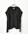 hagumu｜ウール混サイドリボンベスト [[125677]][C]