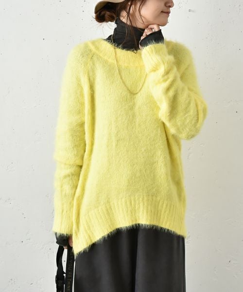 HUMS｜裾カーブジャギーニット [[5444001]][C]