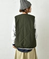 Our.｜ナイロンキルトVベスト [[C-9019]][C]