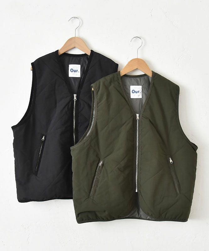 Our.｜ナイロンキルトVベスト [[C-9019]][C] | ma28 ONLINE STORE