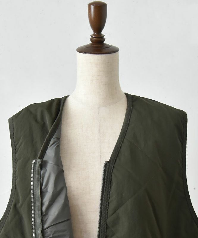 Our.｜ナイロンキルトVベスト [[C-9019]][C] | ma28 ONLINE STORE