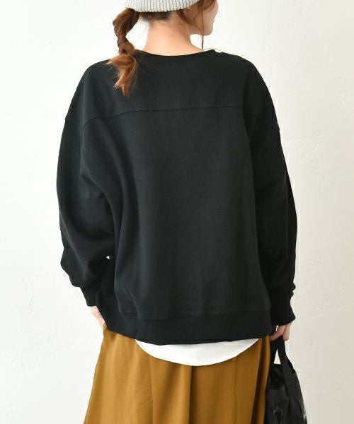 her.｜ロゴ入りスウェットカットソー [[131283-1H]][C]