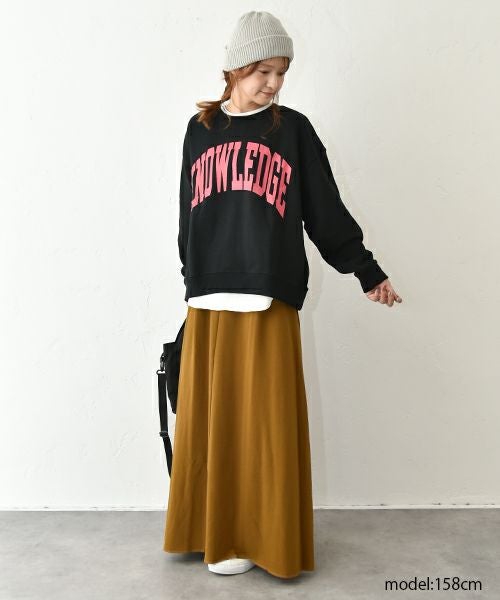 her.｜ロゴ入りスウェットカットソー [[131283-1H]][C]