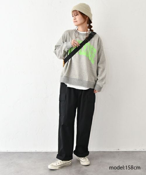 her.｜ロゴ入りスウェットカットソー [[131283-1H]][C]