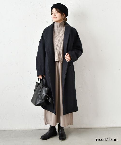 hagumu｜ショールカラーコクーンコート [[hag-119]][C]