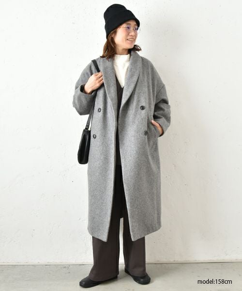 hagumu｜ショールカラーコクーンコート [[hag-119]][C]