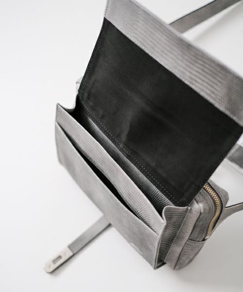 M.U.L｜ホワイトレザーヌバッグ加工ボディバッグ [[MUL013-223039]][F