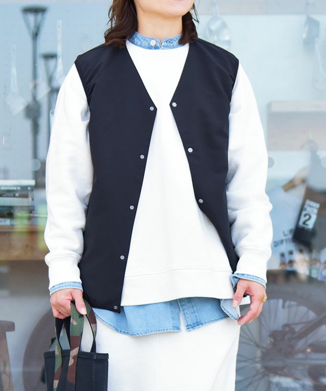 TAION｜ベーシックリバーシブルVネックベスト [[TAION-R001NDBS]][C]
