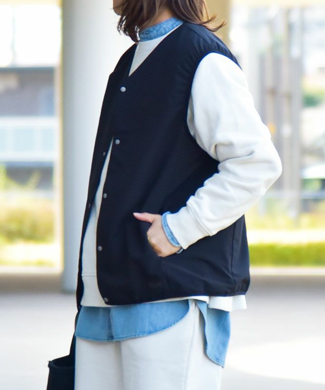 TAION｜ベーシックリバーシブルVネックベスト [[TAION-R001NDBS]][C]