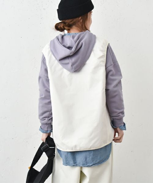 TAION｜ベーシックリバーシブルVネックベスト [[TAION-R001NDBS]][C]