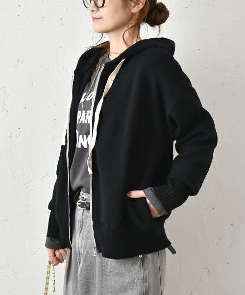 HUMS｜コットンニットパーカー [[MT-0423]][C]