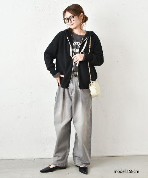 HUMS｜コットンニットパーカー [[MT-0423]][C]