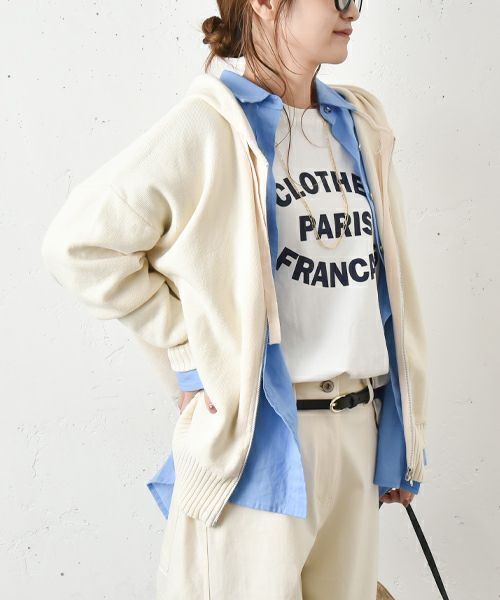 HUMS｜コットンニットパーカー [[MT-0423]][C]