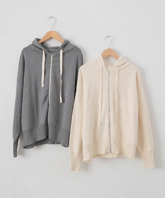  HUMS｜コットンニットパーカー [[MT-0423]][C]