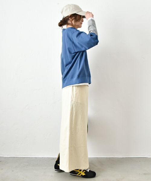 Gives a sense of fullment｜6分袖プリントスウェット [[851307]][C]