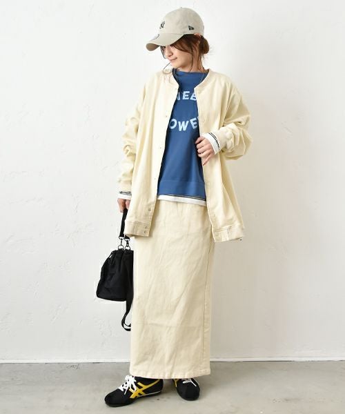 Gives a sense of fullment｜6分袖プリントスウェット [[851307]][C]