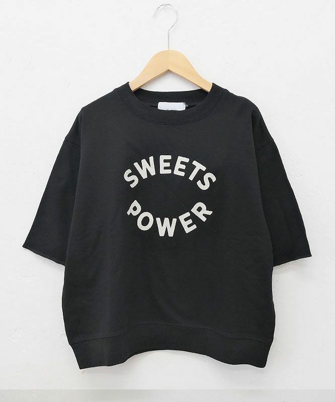 Gives a sense of fullment｜6分袖プリントスウェット [[851307]][C]