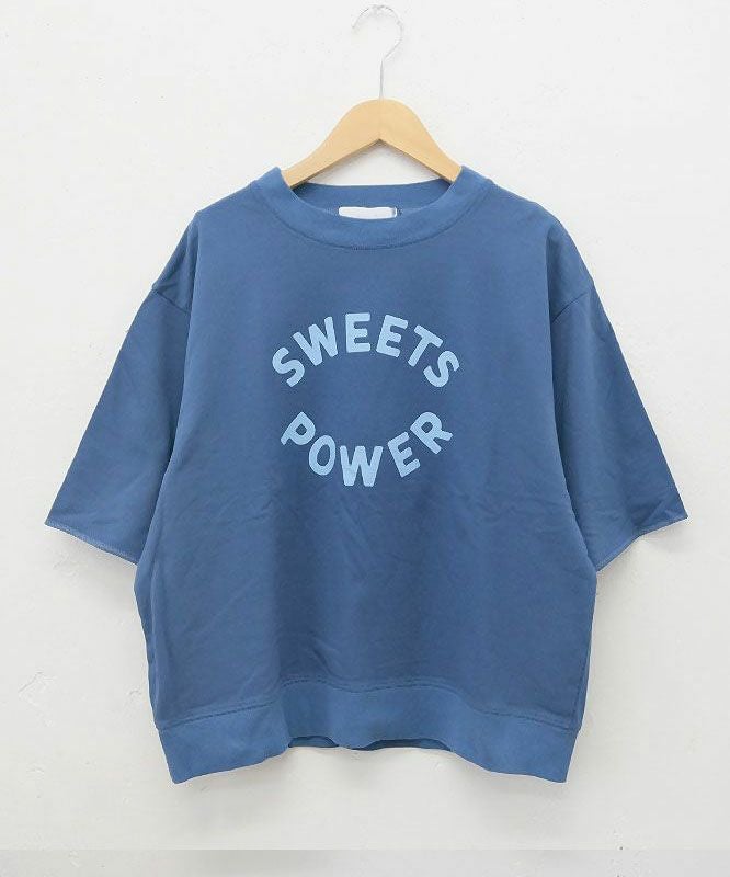 Gives a sense of fullment｜6分袖プリントスウェット [[851307]][C]