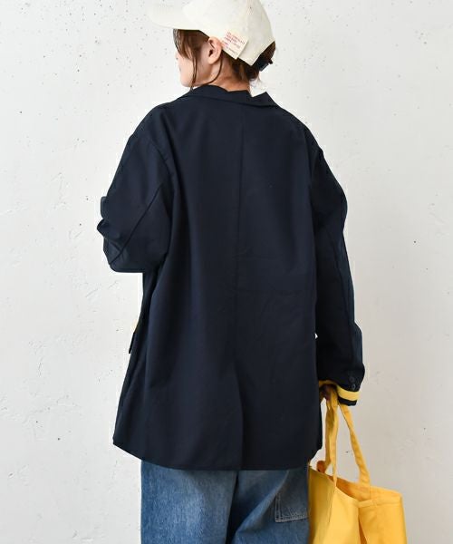  Gives a sense of fullment｜配色テープジャケット [[851330]][C]