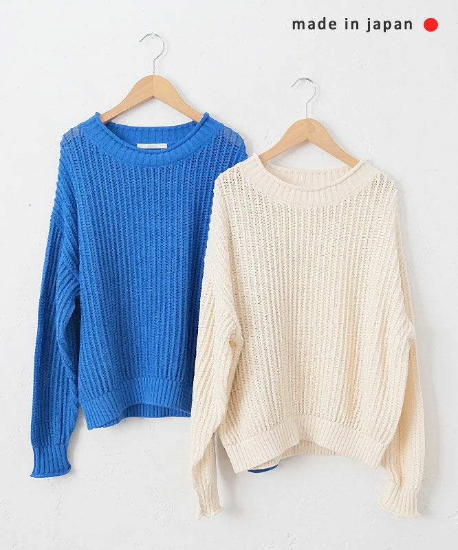 Johnbull｜メッシュプルオーバーニット [[JL251N04]][C]