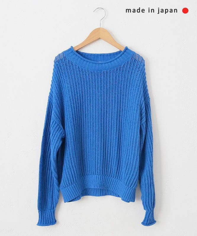 Johnbull｜メッシュプルオーバーニット [[JL251N04]][C]