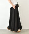 HUMS｜リネンタックサーキュラーマキシスカート [[851104]][C]