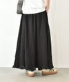HUMS｜リネンタックサーキュラーマキシスカート [[851104]][C]