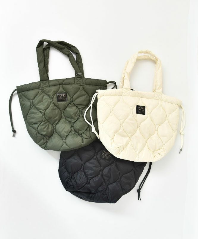 TAION｜MILNARY SOFT SHELL DOWN TOTE BAG-M [[TAION-TT02ALSML-1-M]][D]
