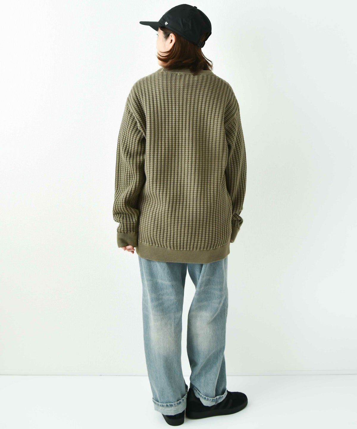 day standard｜ワッフルコットンニット [[day-012]][D]