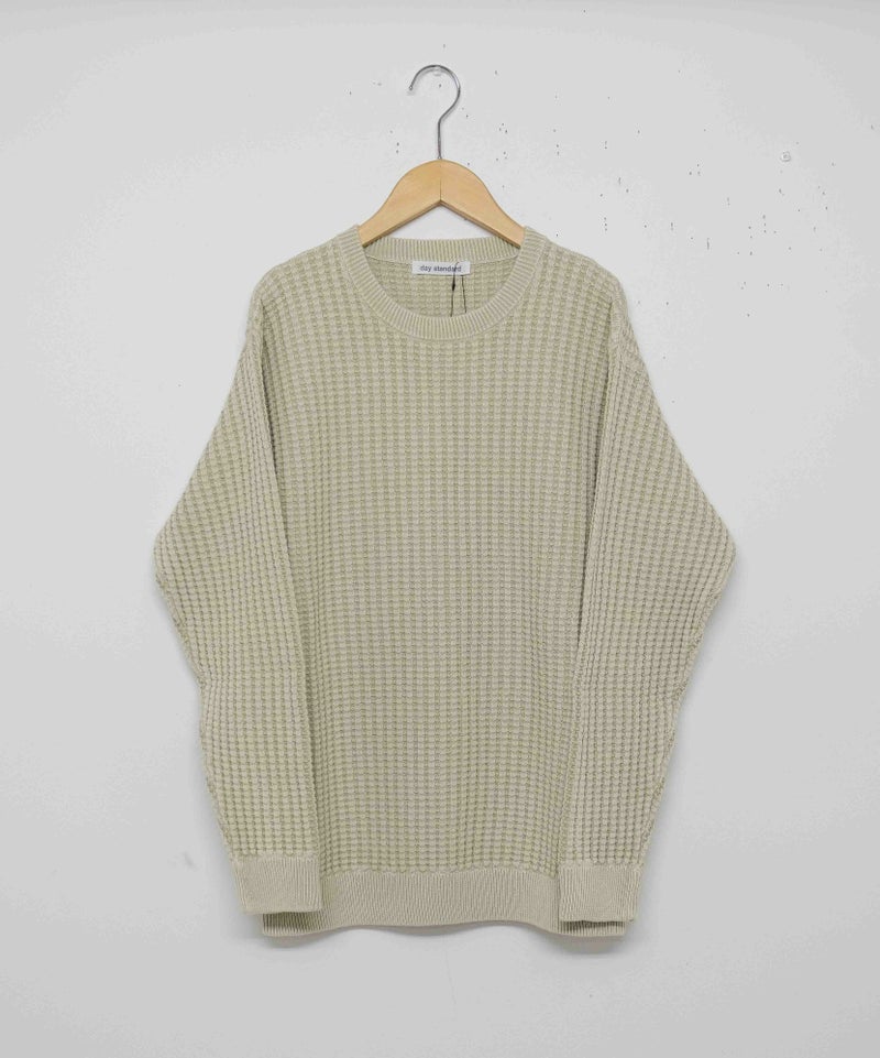 day standard｜ワッフルコットンニット [[day-012]][D]