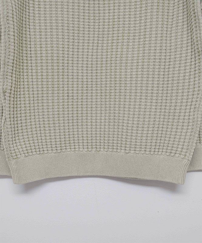 day standard｜ワッフルコットンニット [[day-012]][D]