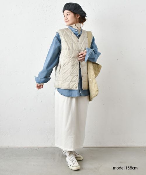 TAION｜Vネックボタンダウンベスト [[TAION-001]][C]