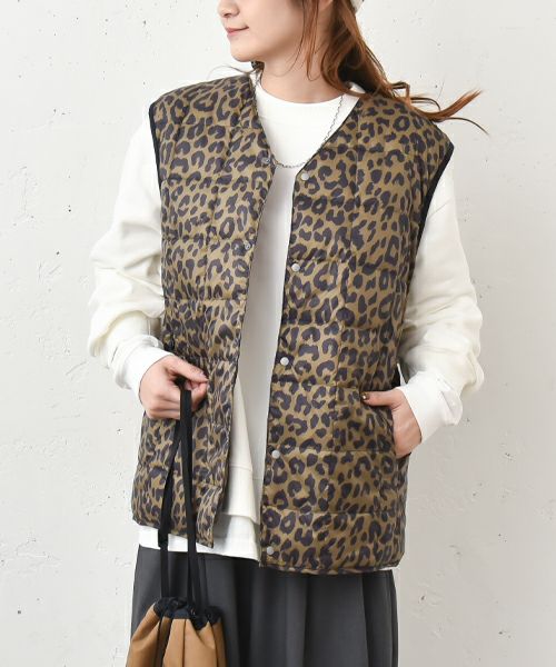 TAION｜Vネックボタンダウンベスト [[TAION-001]][C]