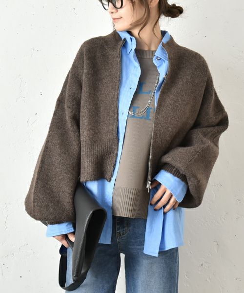 HUMS｜ダブルジップカーデ [[31948E333]][C]