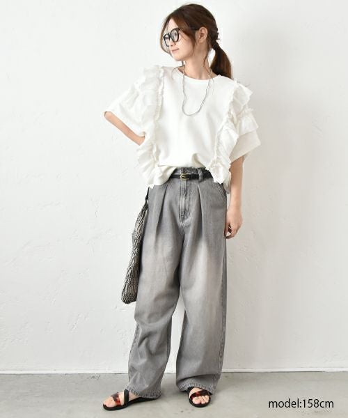 HUMS｜デニムタックパンツ [[090011]][C]