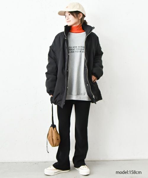 IN THE MARKET｜起毛スリムフレアリブパンツ [[IN-087]][C]