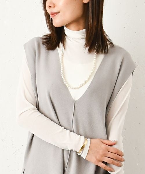Sea'ds mara｜Mantel chain pearl Necklace [[22A2-38]][F] | ma28