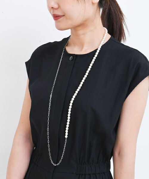 Sea'ds mara｜Mantel chain pearl Necklace [[22A2-38]][F] | ma28