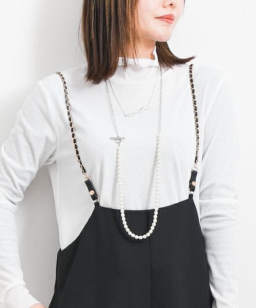 Sea'ds mara｜Mantel chain pearl Necklace [[22A2-38]][F] | ma28