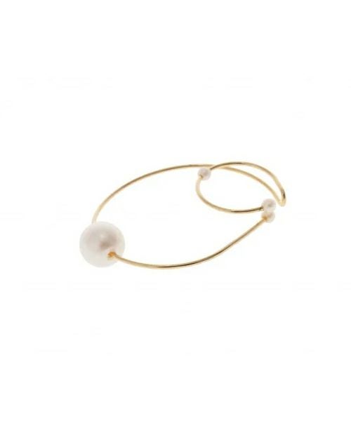 Sea'ds mara｜Thin 2way pearl earcuff ring [[25A1-17]][F] | ma28