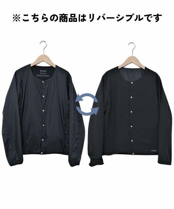 TAION｜NON DOWN BASIC REVERSIBLE CREW NECK JACKET [[TAION-R104NDBS]][D]