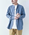 FOB FACTORY｜バンドカラーシャツ [[F3428]][D]