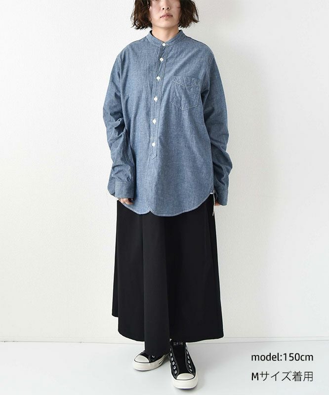 FOB FACTORY｜バンドカラーシャツ [[F3428]][D]