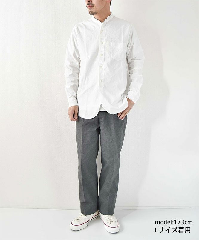  FOB FACTORY｜BAND COLLAR SHIRT [[F3429]][D]