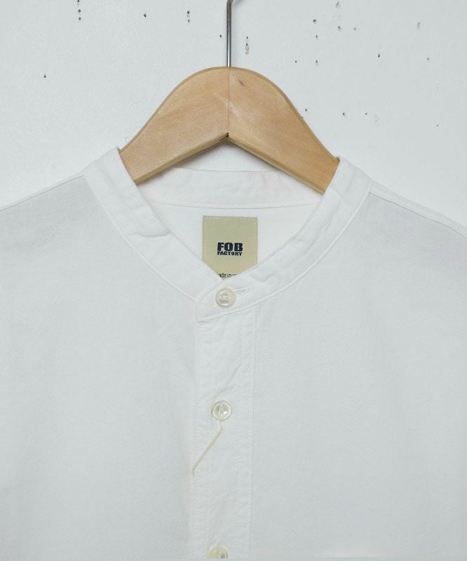 FOB FACTORY｜BAND COLLAR SHIRT [[F3429]][D]