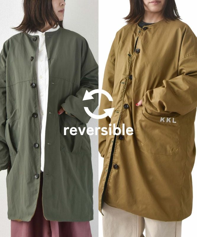 KAKELA&TRANQUIL｜撥水ナイロン×ツイルリバーシブルジャケット [[12410-096-20]][D]