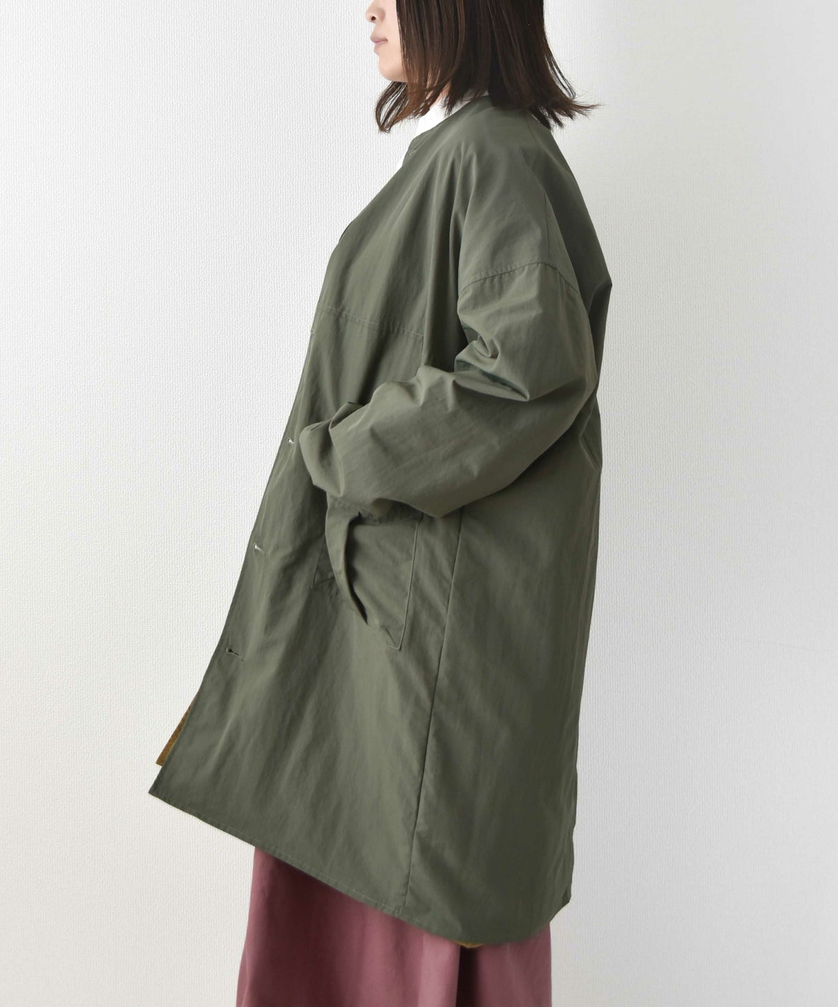 KAKELA&TRANQUIL｜撥水ナイロン×ツイルリバーシブルジャケット [[12410-096-20]][D]